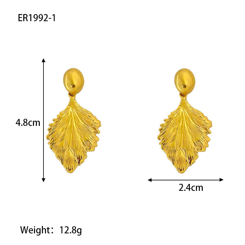 Summer Line Alloy Sier Fresh Design Sense Earrings
