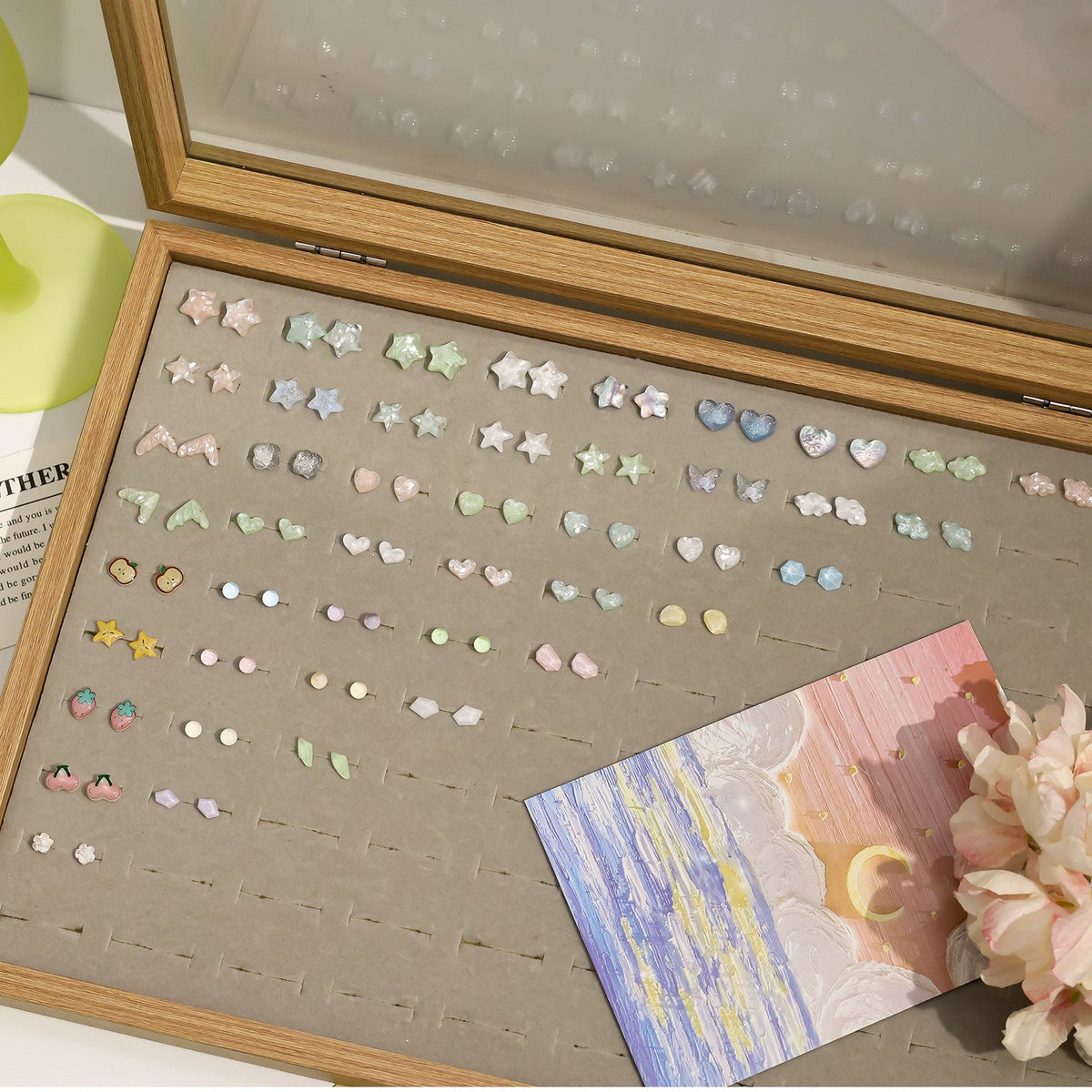Biological Porcelain Ear Female Design Transparent Sleeping No Need To Stud Earrings