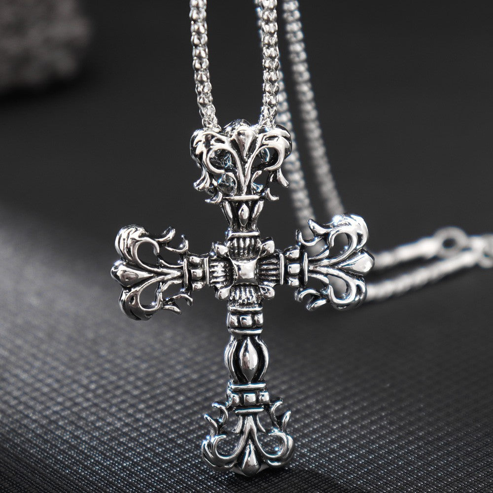 Men's Cross-shaped Alloy Retro Domineering Fashion Fashionmonger Pendant