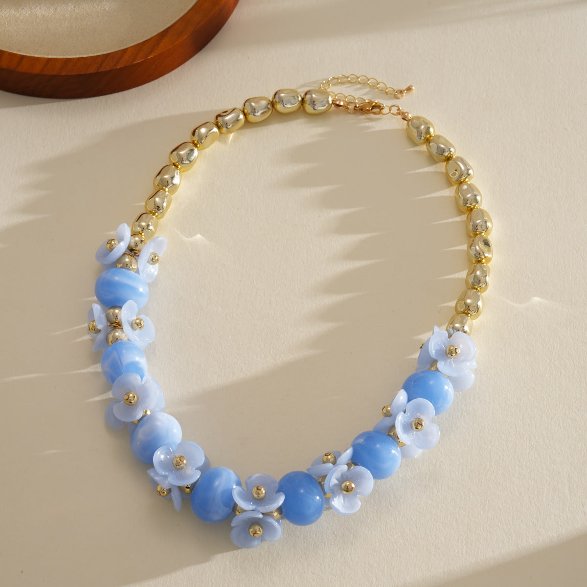 Acrylic Beaded Love Fashion Trend Clavicle Chain Vacation Jewelry Set