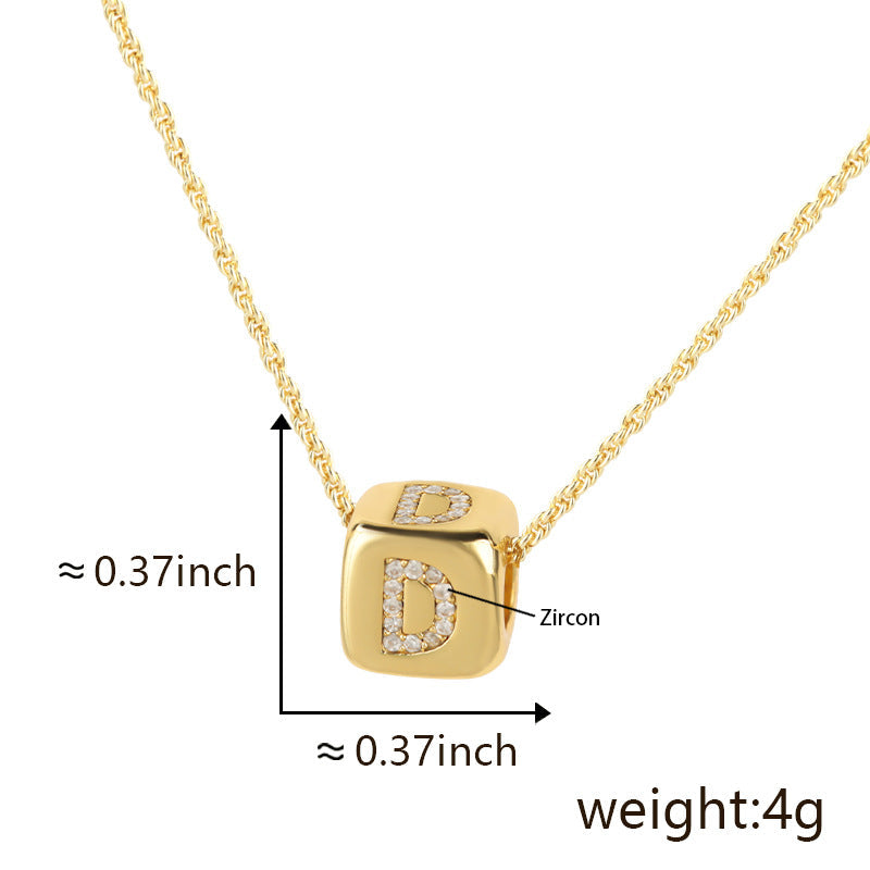 Clavicle Chain Three-dimensional English Letter Does Not Pendants