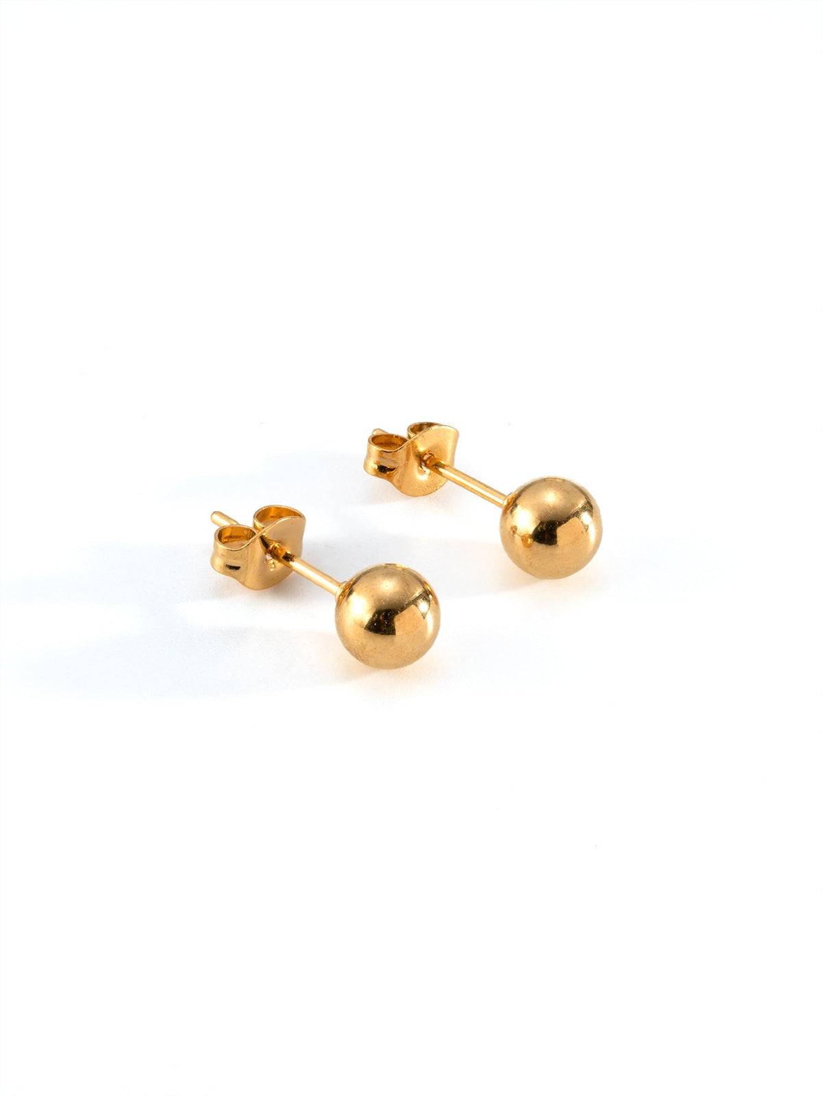 Women's Fashionable Simple Mini Gold-plated Stainless Steel Trending Stud Earrings