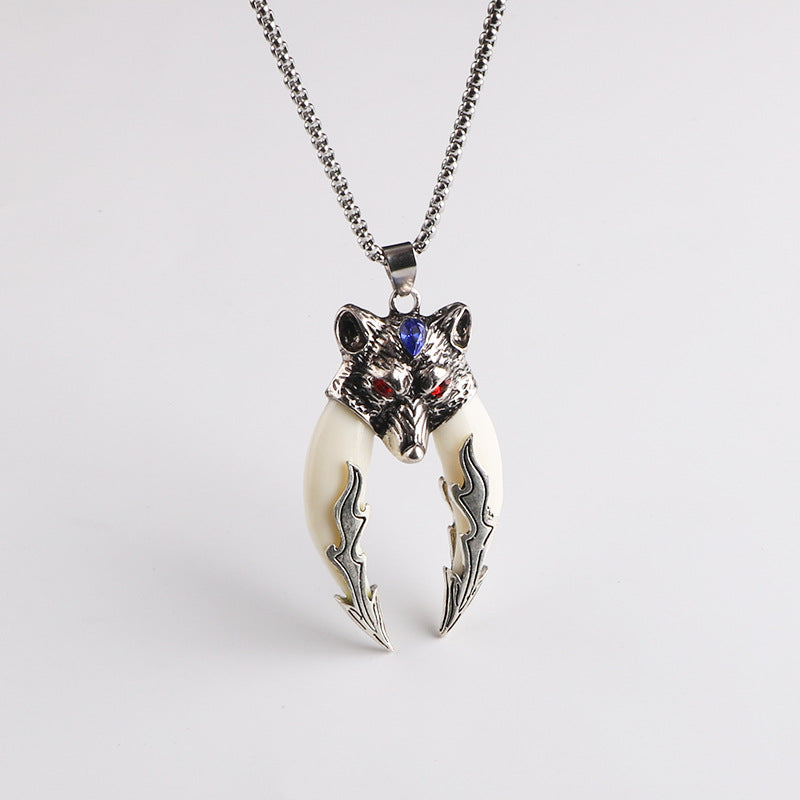 Titanium Steel Personality Alloy Street Long Sweater Pendant