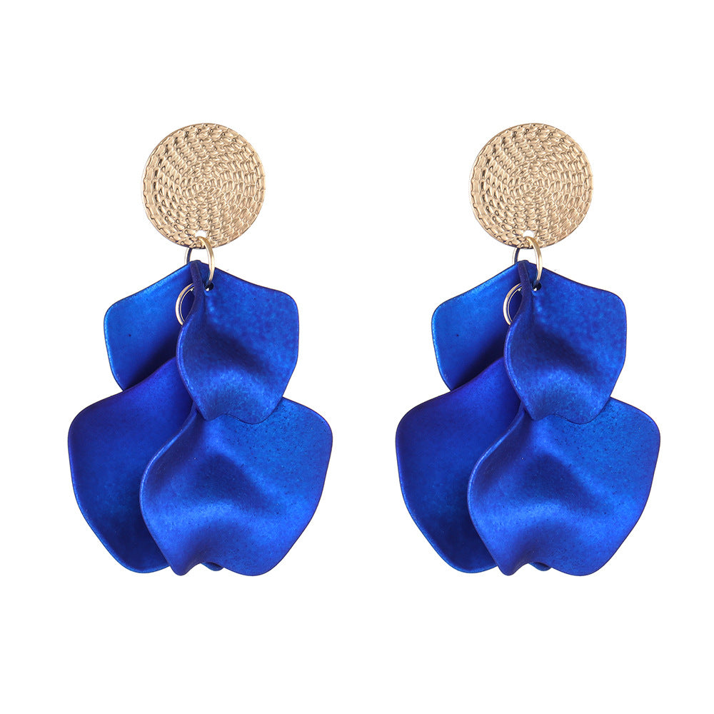 Women's Color Acrylic Pearl Tassel Spray Paint Eardrops Fashion Earrings