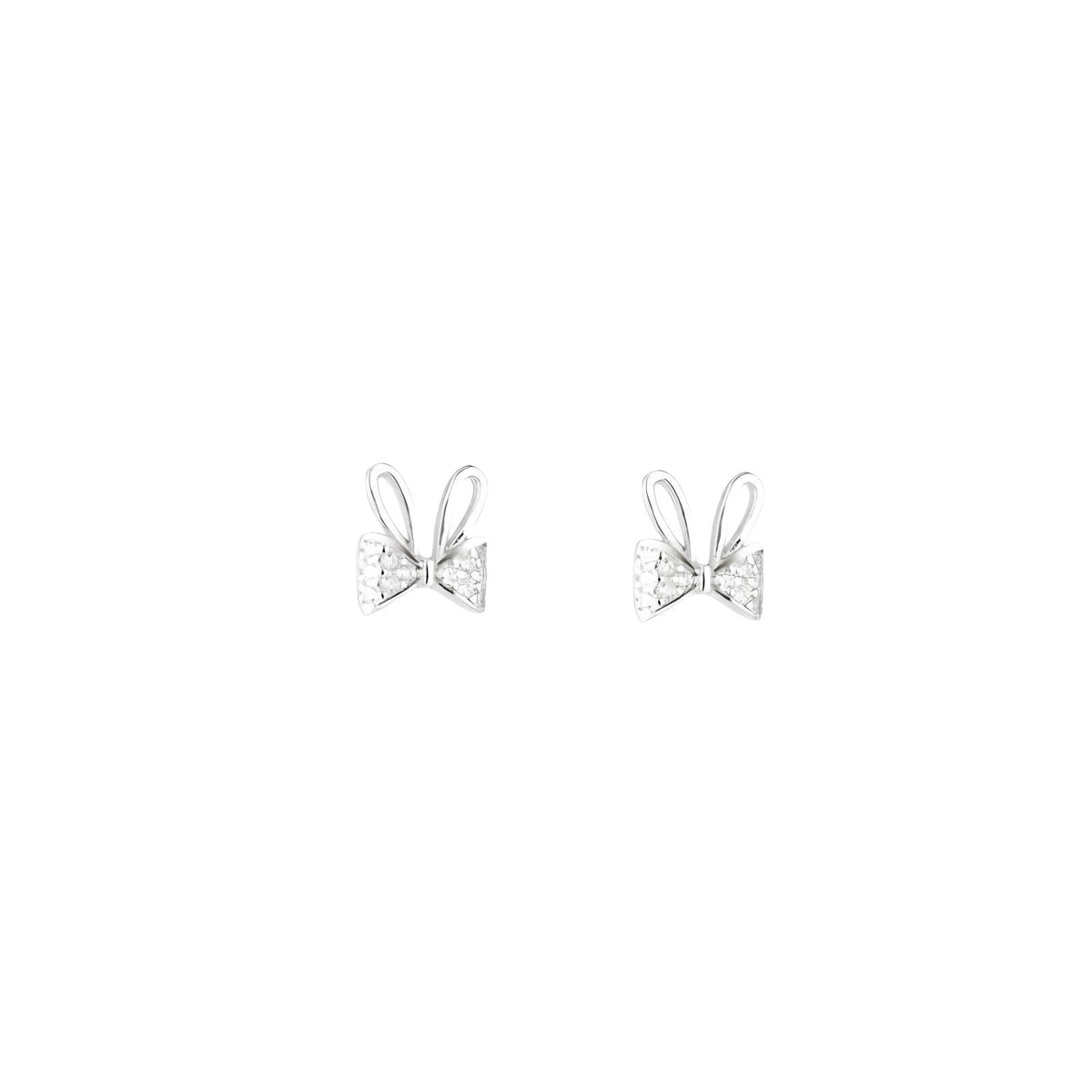 Women's Rabbit Small Exquisite Cute Bow Zircon Earrings