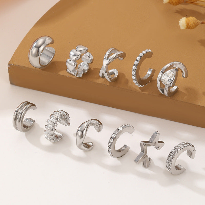 Women's & Men's Korean Style Minority Simple Unique Design Cold Cool Ear Clip