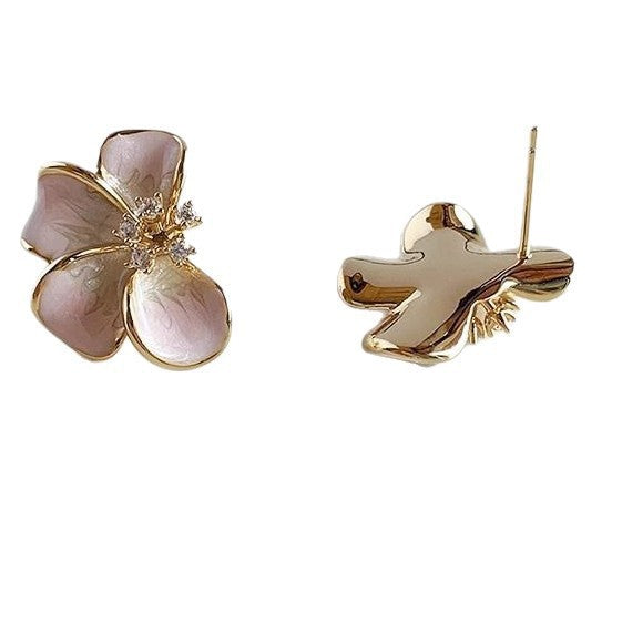 Glaze Flower Niche Gentle Elegant High Sense Fashion Rings