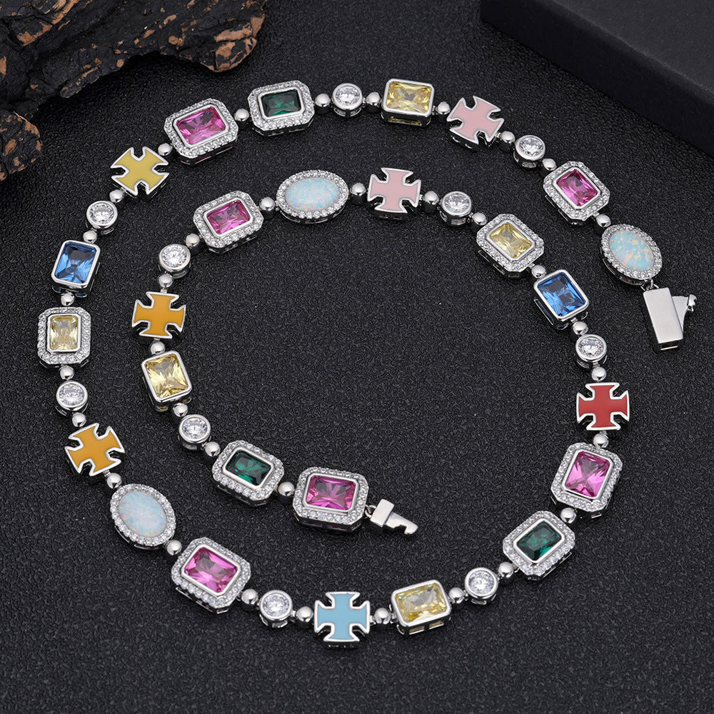 Women's & Men's Hop Color Gem High-grade Necklaces