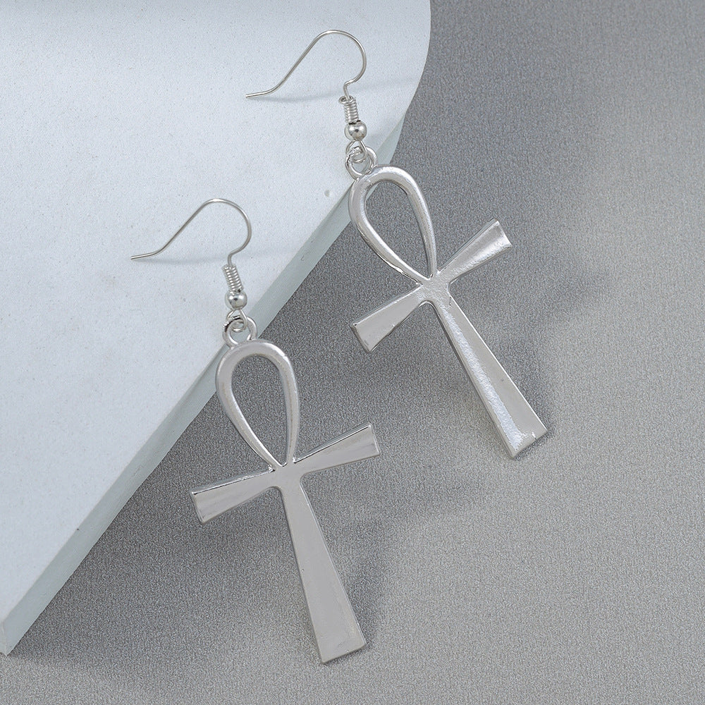 Hitches Cross Fashion Unique Punk Style Earrings