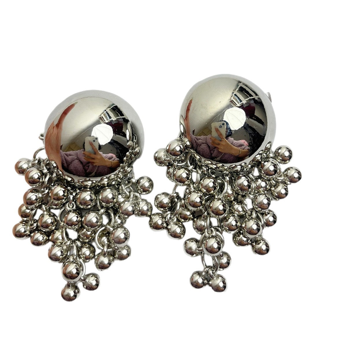 Sense Metal Ball Tassel Beaded Trendy Earrings
