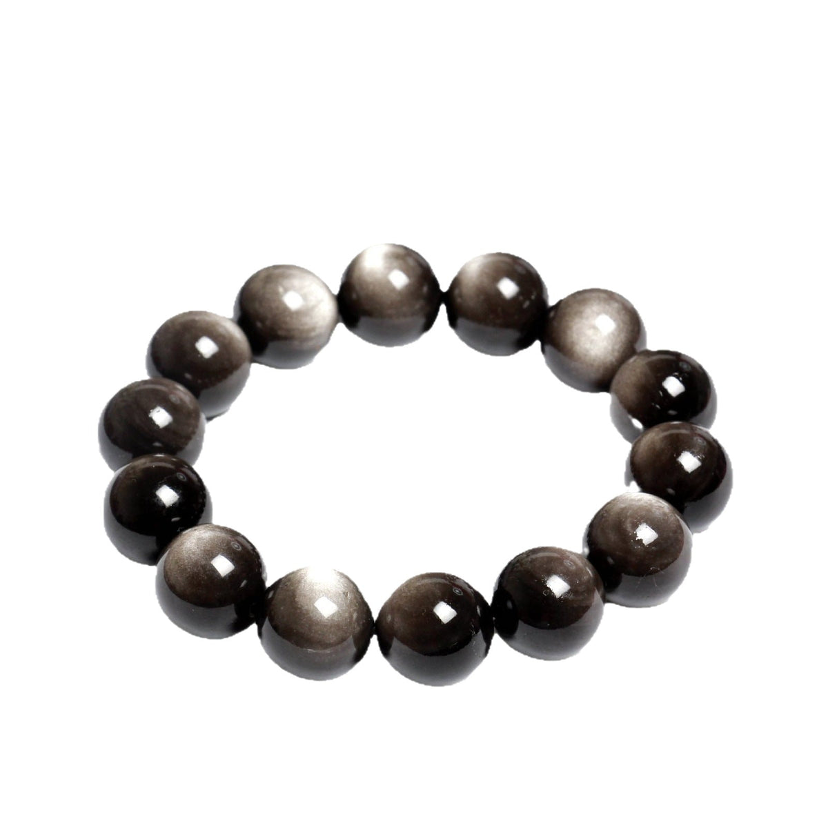 High Goods Big Round Eye Bright Double Cat Crystal Gem Bracelet