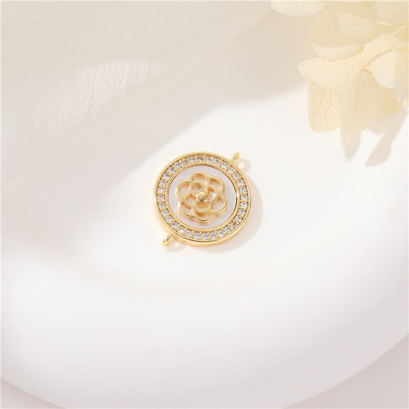 Casual Simple Handmade Bear Shell Gold Pendant