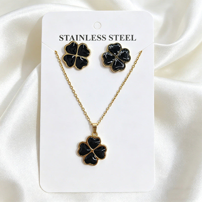 Stainless Steel Enamel Titanium Fashion Personality Necklaces