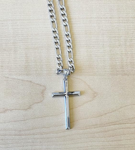 Women's & Men's Titanium Steel Cross High-grade Gold Simplicity Necklace