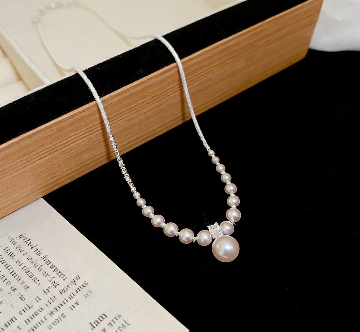 Pieces Of Sier Clavicle Chain Valentine's Day Necklace