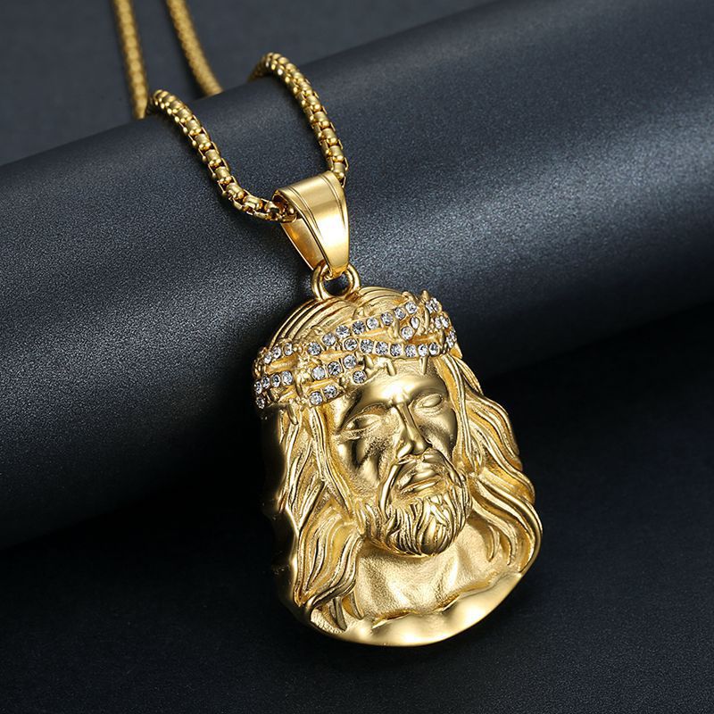 Ear Titanium Steel Vacuum Gold Plating Pendant