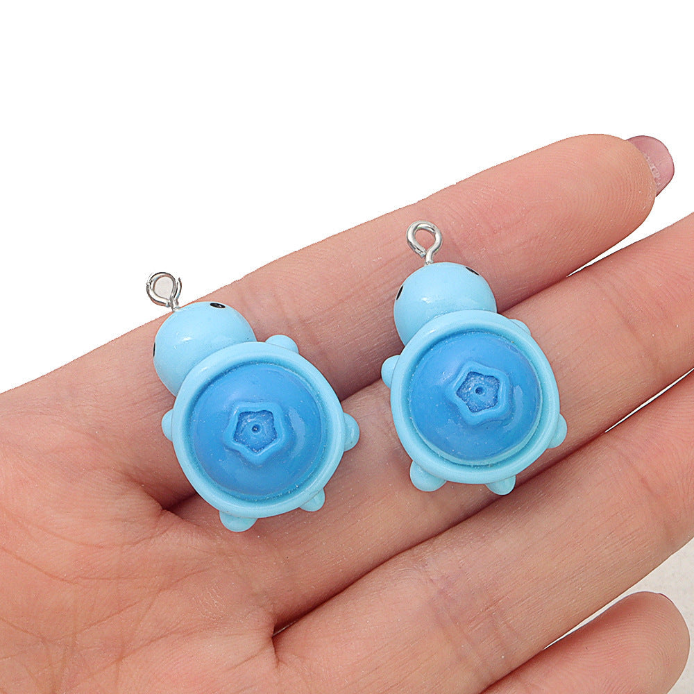 Three-dimensional Resin Cartoon Fruit Turtle Creative Hair Car Interior Jewelry Accessories