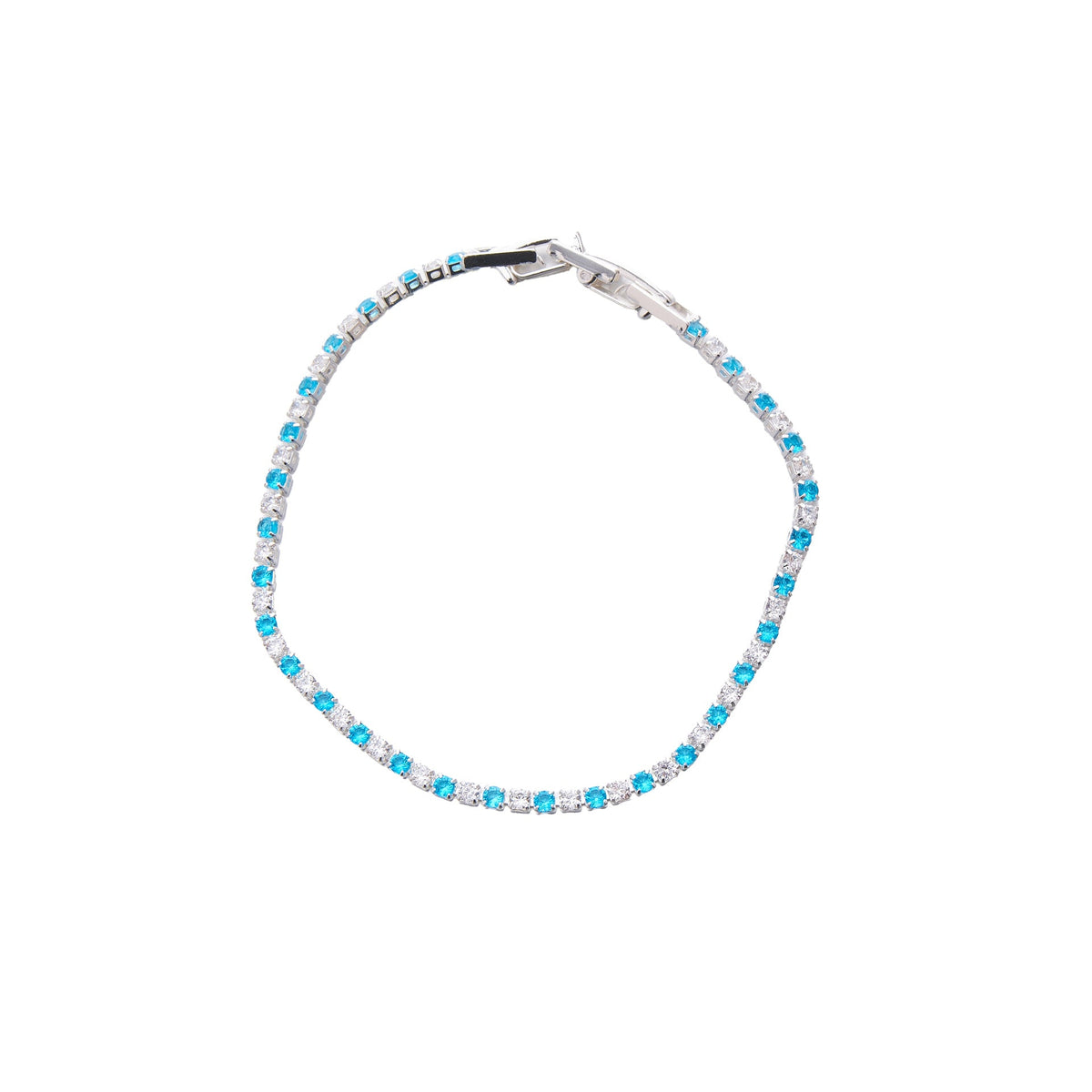 Color Zircon Matching Cool Feeling Exquisite White Bracelets