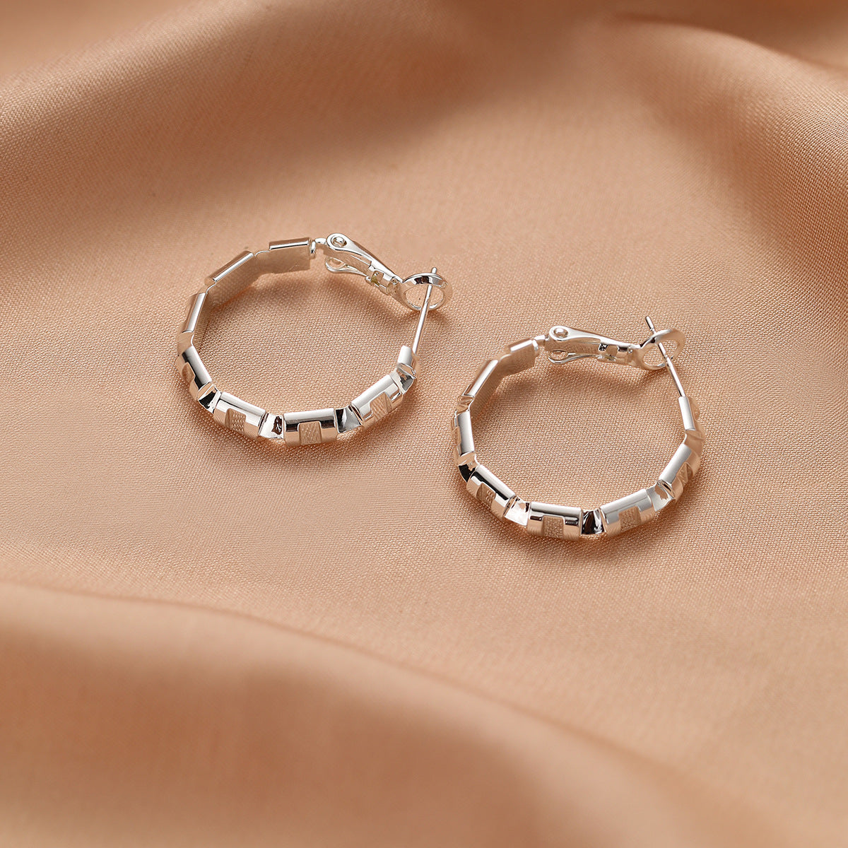 Women's Of Sier Big Hoop Light Luxury High-grade Ear Earrings