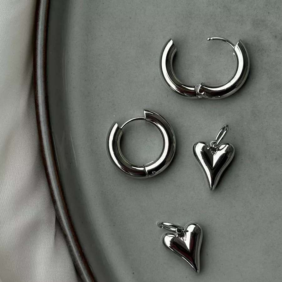 French Sweet Fashion Ear Detachable Trend Small Love Earrings