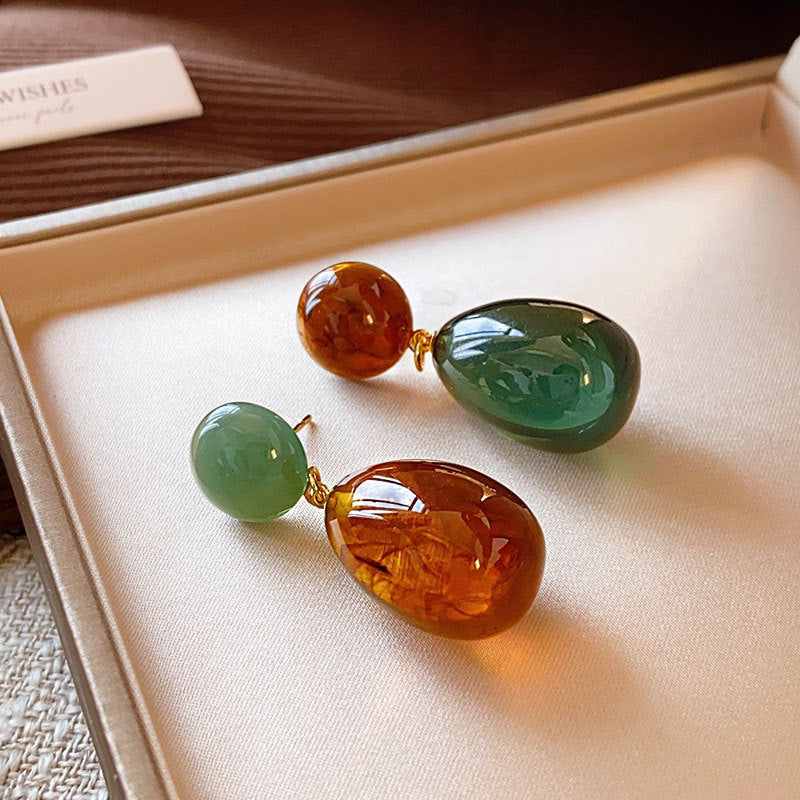 French Romantic Light Luxury Simplicity Petal Earrings