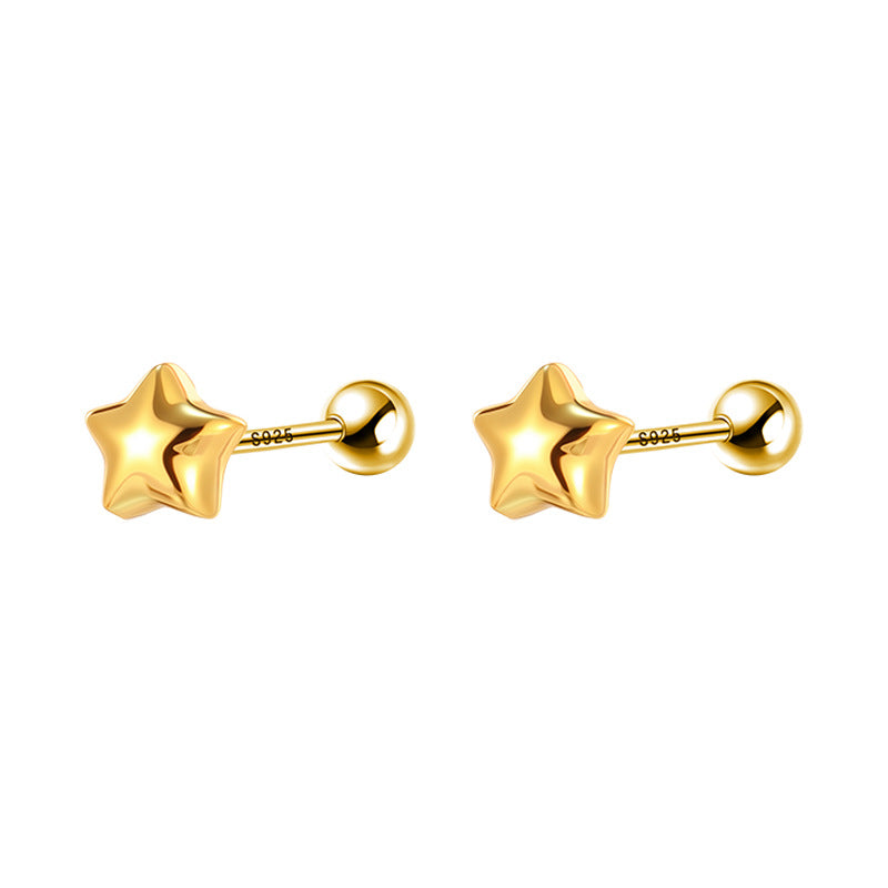 Women's Daily Chubby Star Ear Refined Simple High-grade Fashionable Stud Earrings