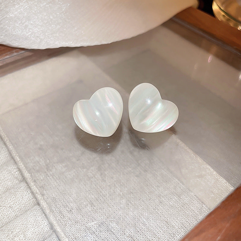 Sier Pearl Flower Temperamental Niche High-grade Earrings