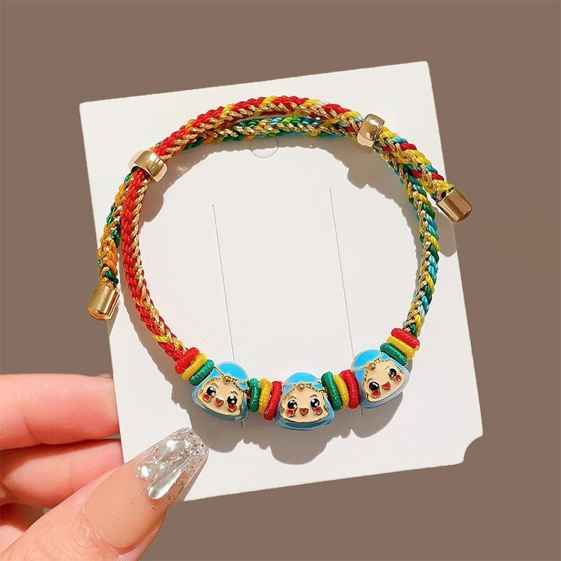 Children's Cen Bai Woven Colorful Braided Rope Dragon Boat Festival Small Bracelet