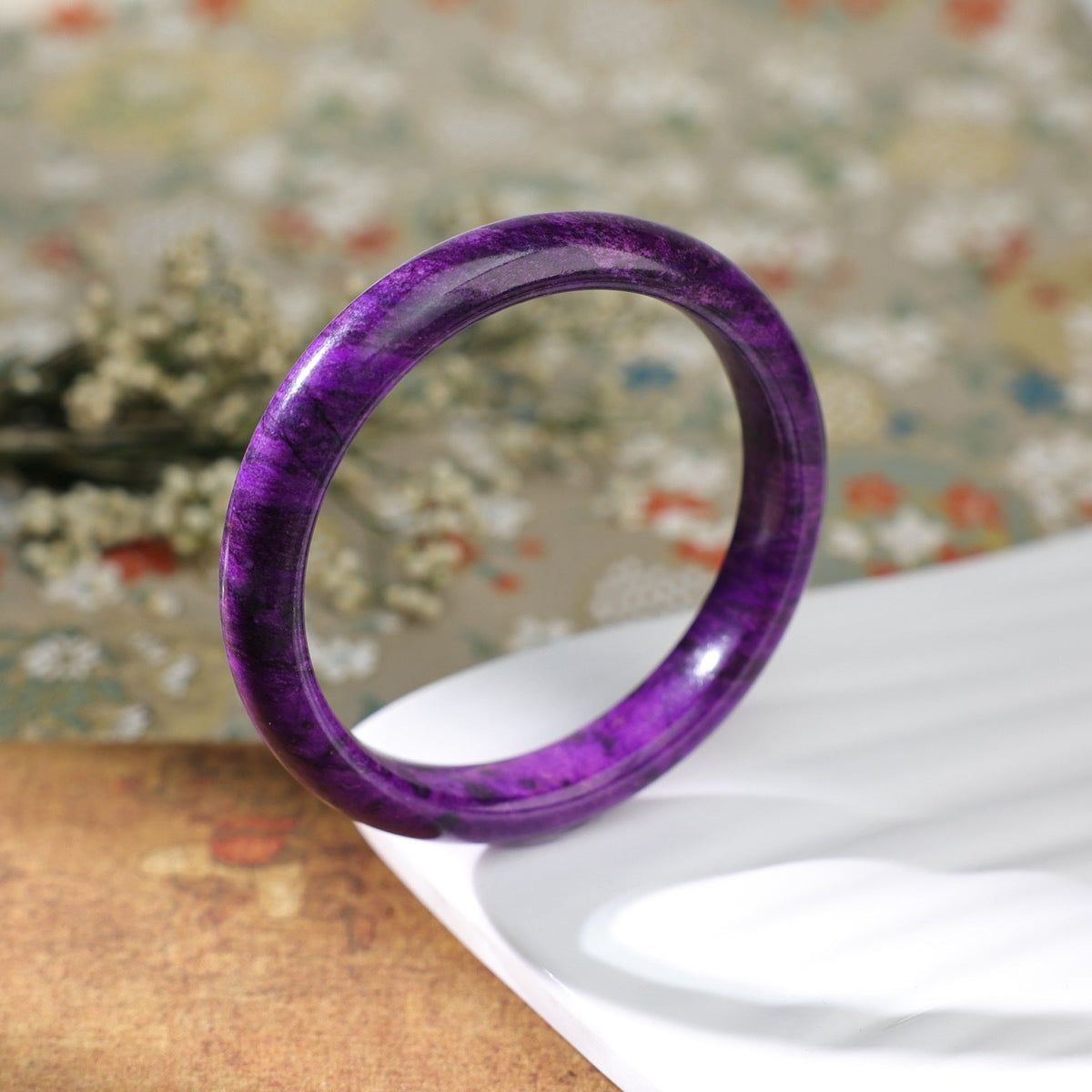 Women's Purple Royal Jade Simple Fashion Elegant Bracelet