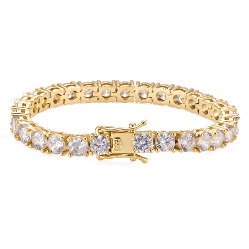 Zircon Tennis Classic Gold Plating Advanced Bracelets
