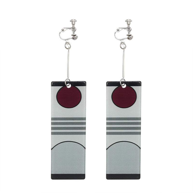 Anime Peripheral No Stove Door Ear Clip Rings