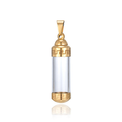 Steel Can Open Transparent Perfume Box Popular Cinerary Casket Close Pendant