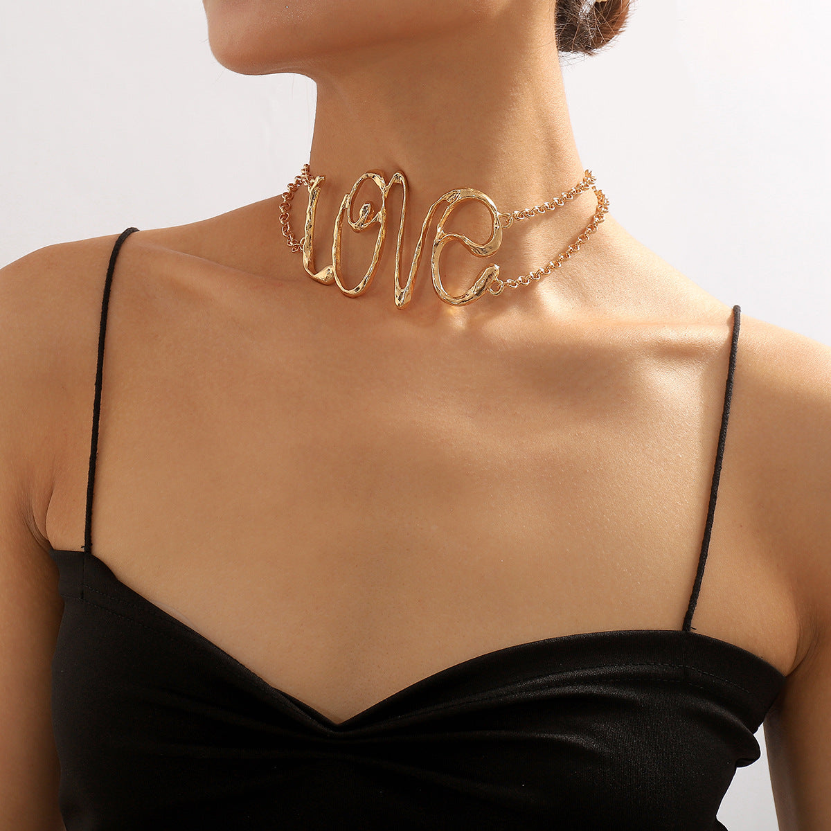 Trendy Street Style Fashion Creative Alloy Light Luxury Necklace