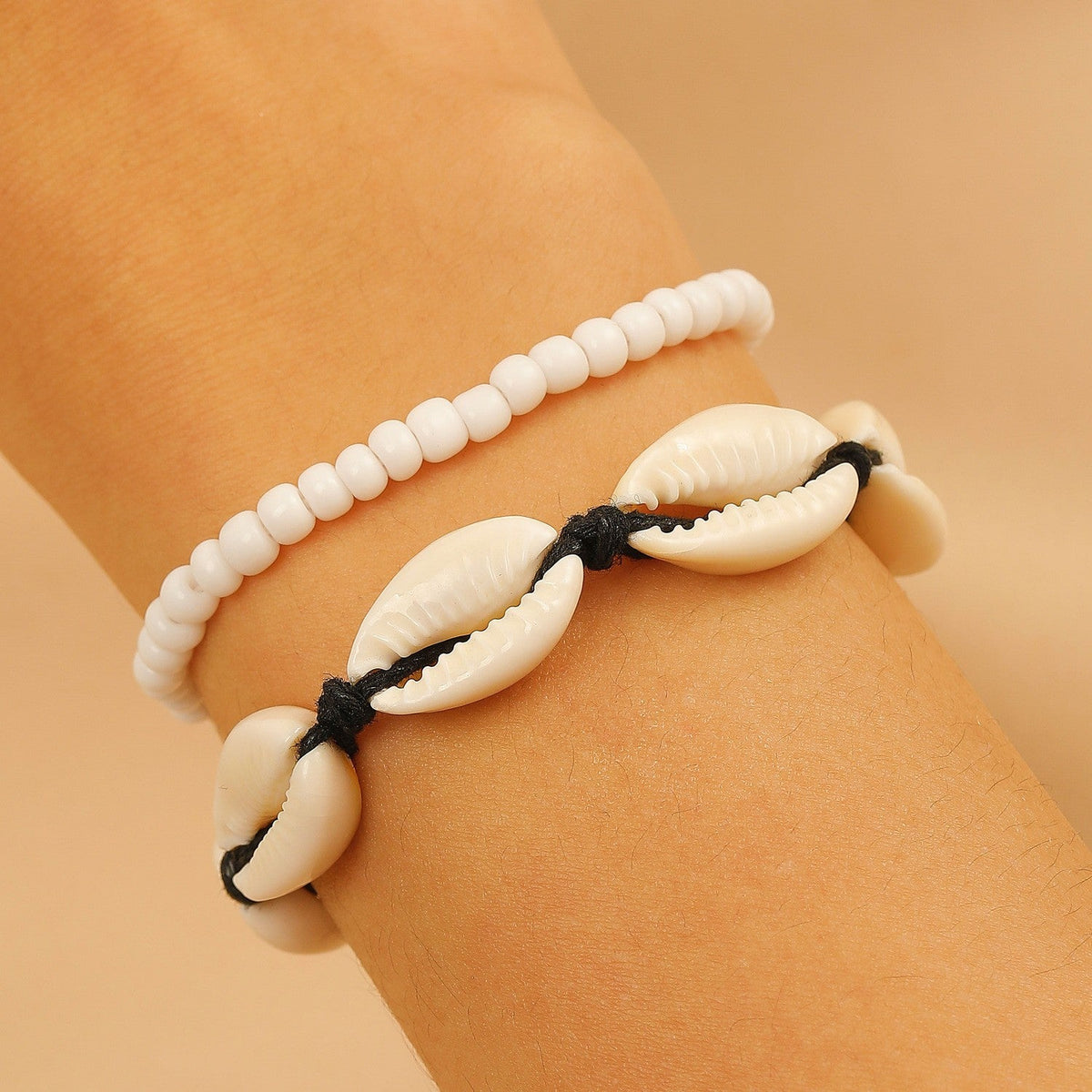 Summer Ocean Style Cartoon Shell Female Bohemian Woven Turtle Jewelry Set