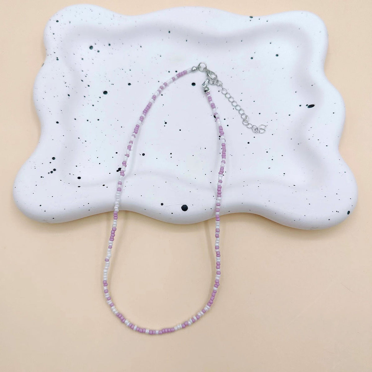 Women's Korean Colorful Beaded Bead Elegant Rainbow Necklaces