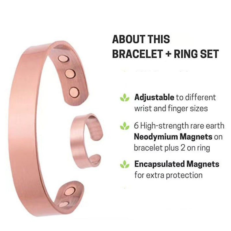 Fashion Personalized Opening Adjustable Magnetic Magnet Bracelet