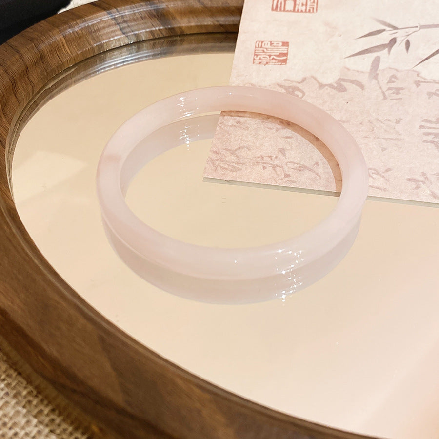 Women's Style Light Luxury Round Chalcedony Blooming Simple Exquisite Fashionable High-grade Bracelets