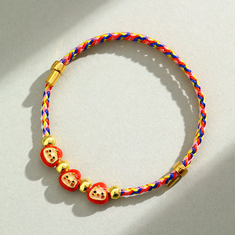 Dragon Boat Festival Colorful Rope Carrying Strap Handmade Braided Adult Bracelet