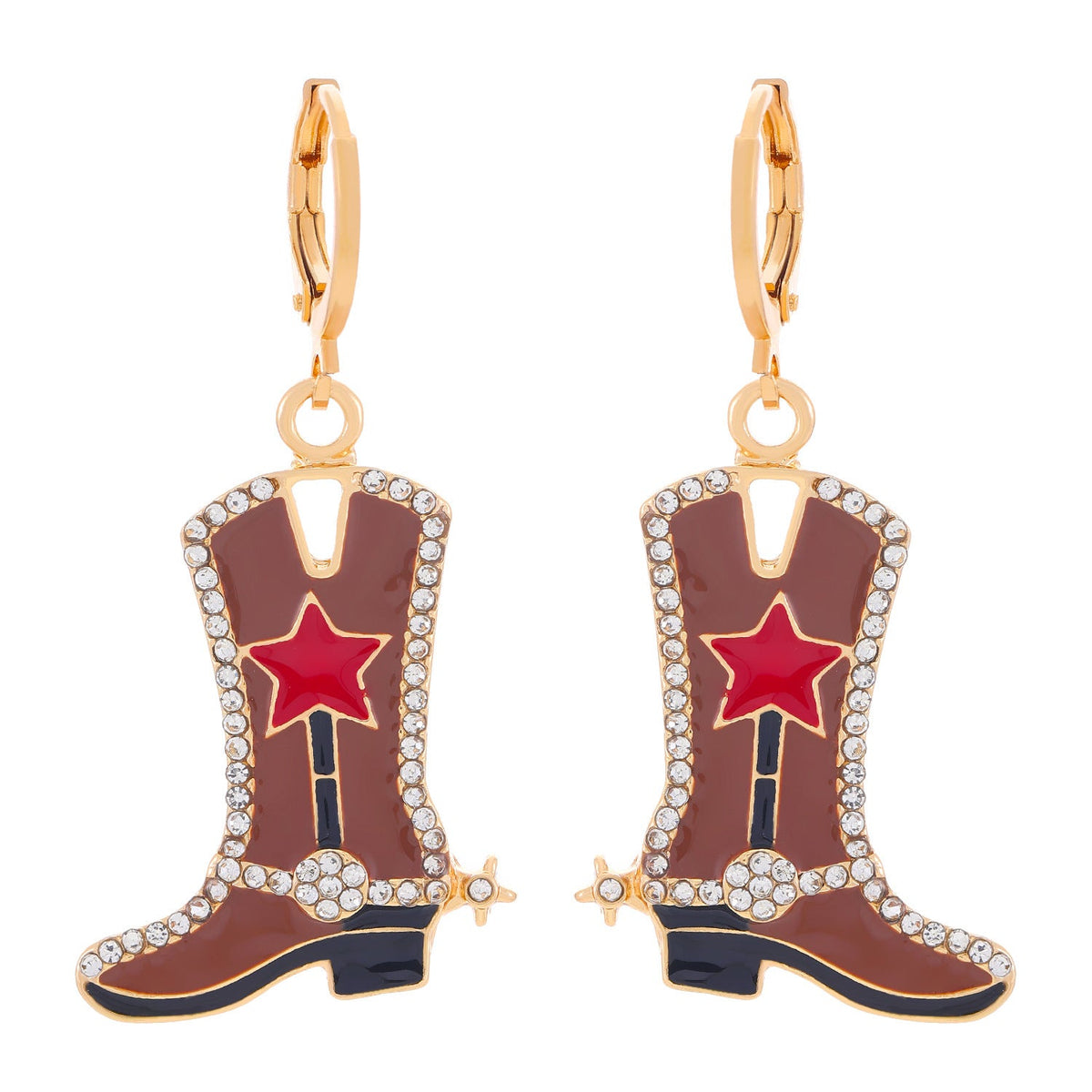 Western Denim Female Style Retro Boots Jewelry Set