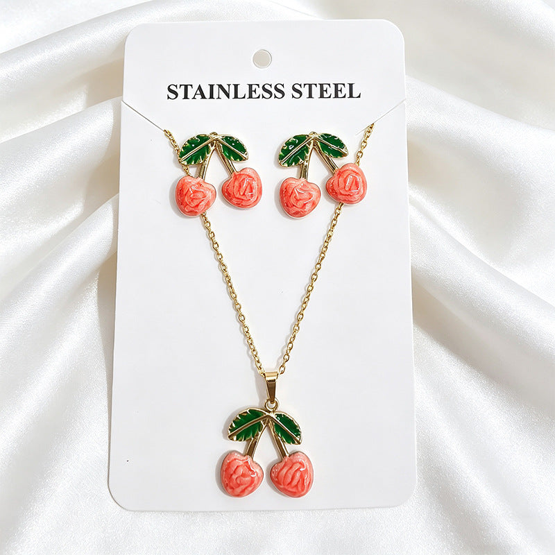Stainless Steel Enamel Titanium Fashion Personality Necklaces