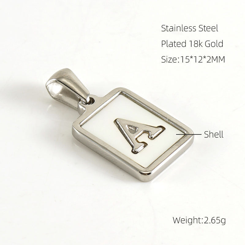 Women's Stainless Steel English Letter Fashion Personality Commute Pendants