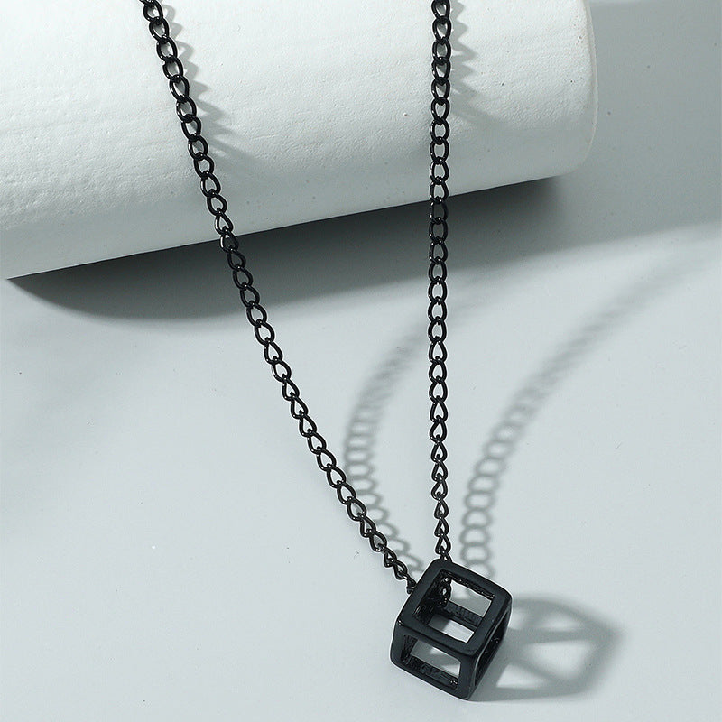 Men's Compass Feather Strip Appetizer Titanium Steel Pendant