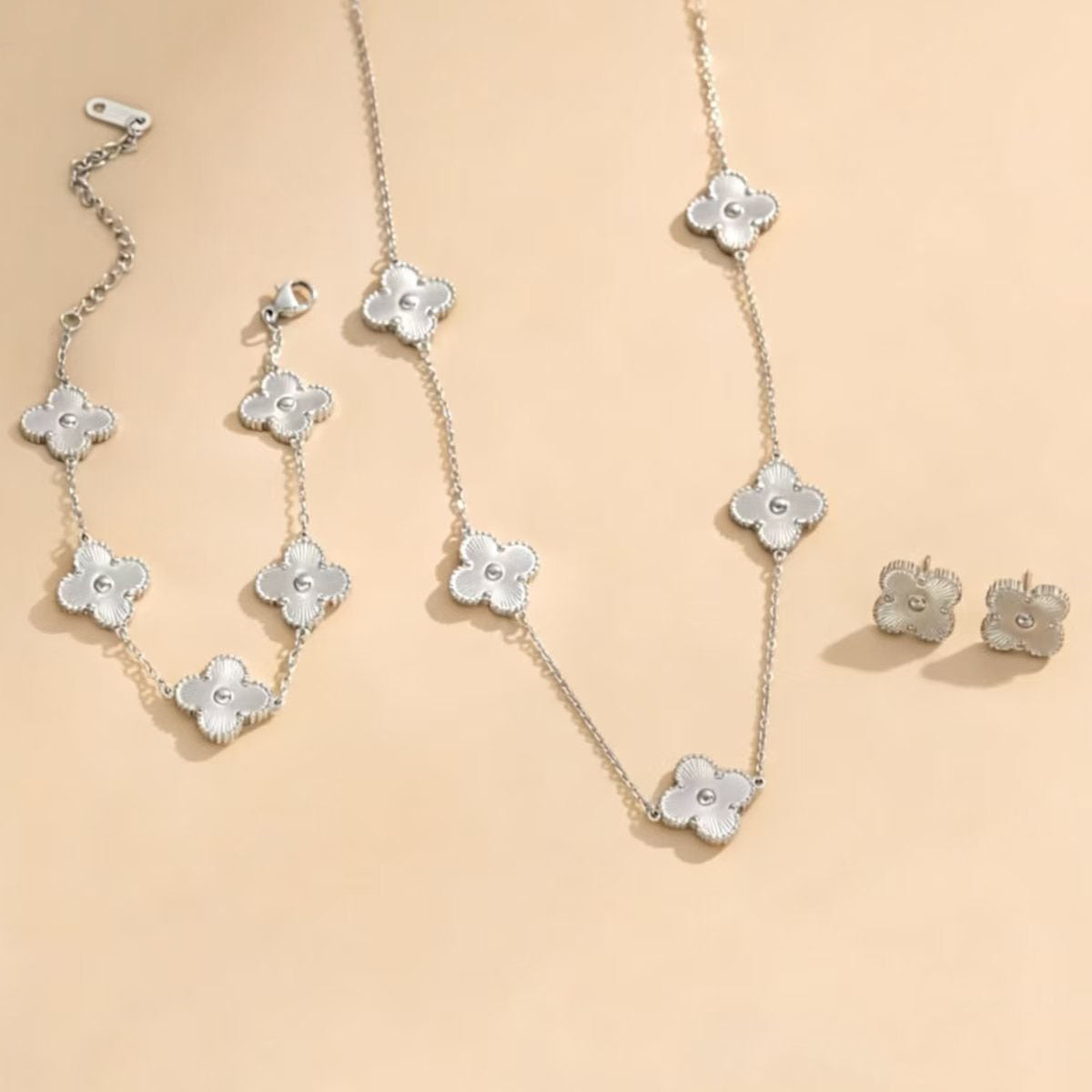 Flower Clover Titanium Steel Affordable Luxury Necklaces