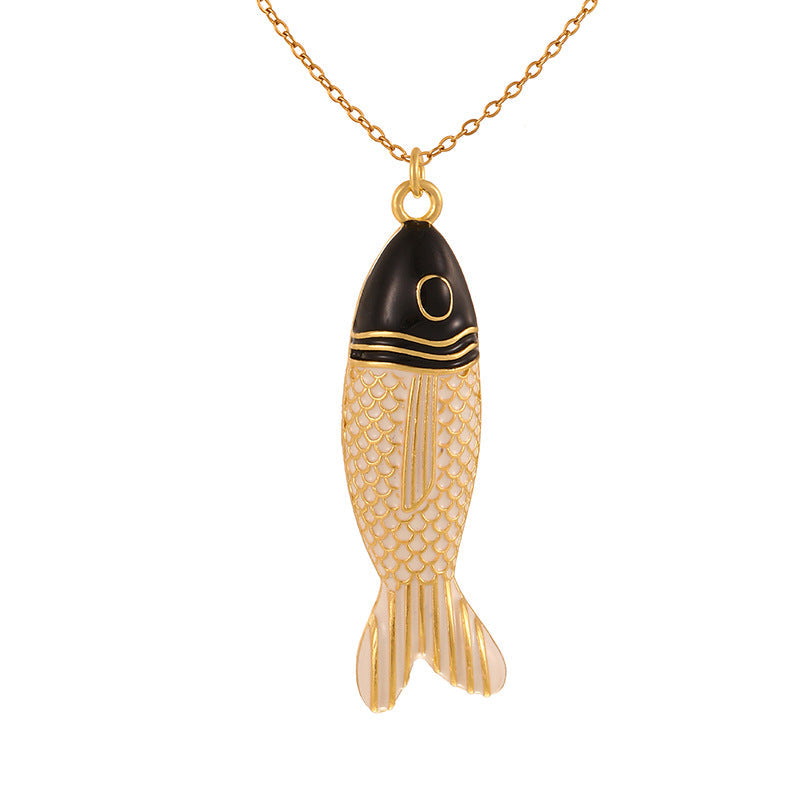 Fashion Bohemian Personalized Fish Winter Red Necklace