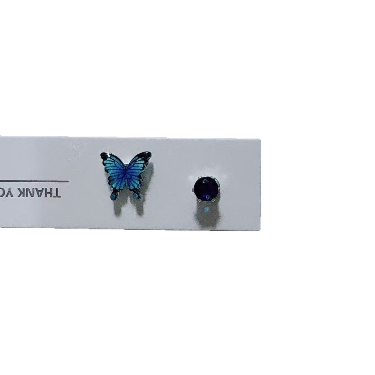 Magnetic Suction Eternal Night Gradient Butterfly Rhinestones Female Design Ear Clip