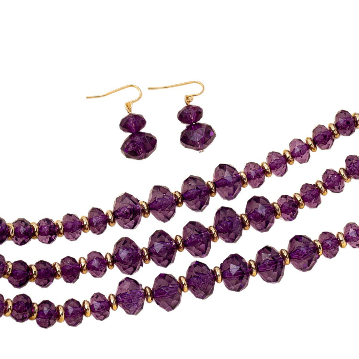 Women's Crystal Suite Retro Affordable Luxury Fashion Earrings