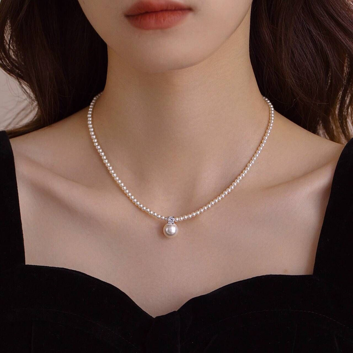 Women's High-grade Diana Pearl Niche Design Sweater Necklaces