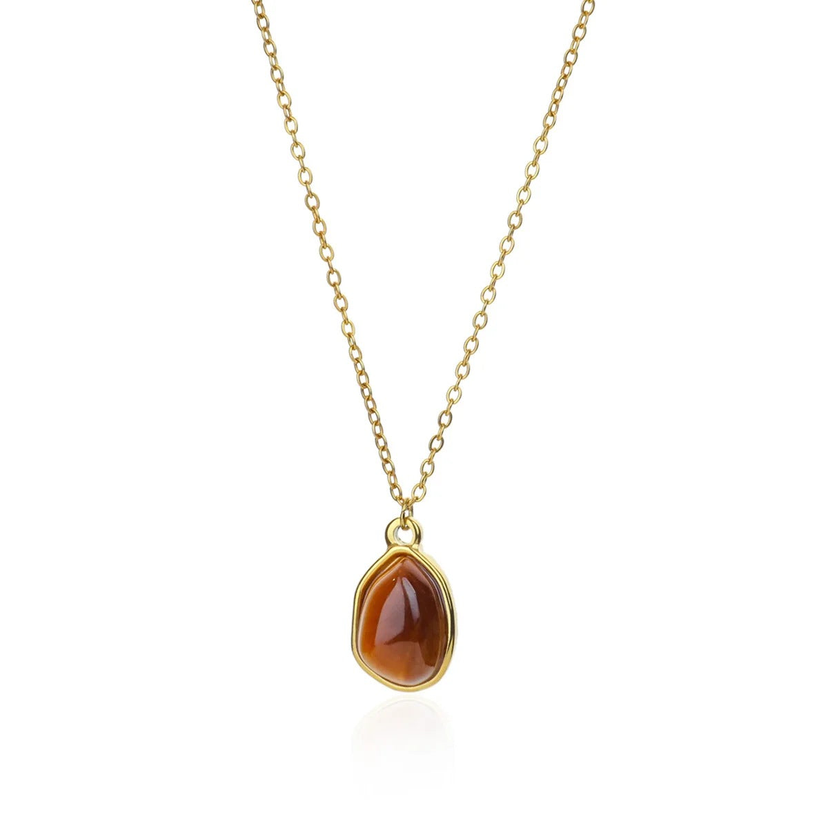 Unique Round Stone Niche Trendy Clavicle Chain Daily Necklace