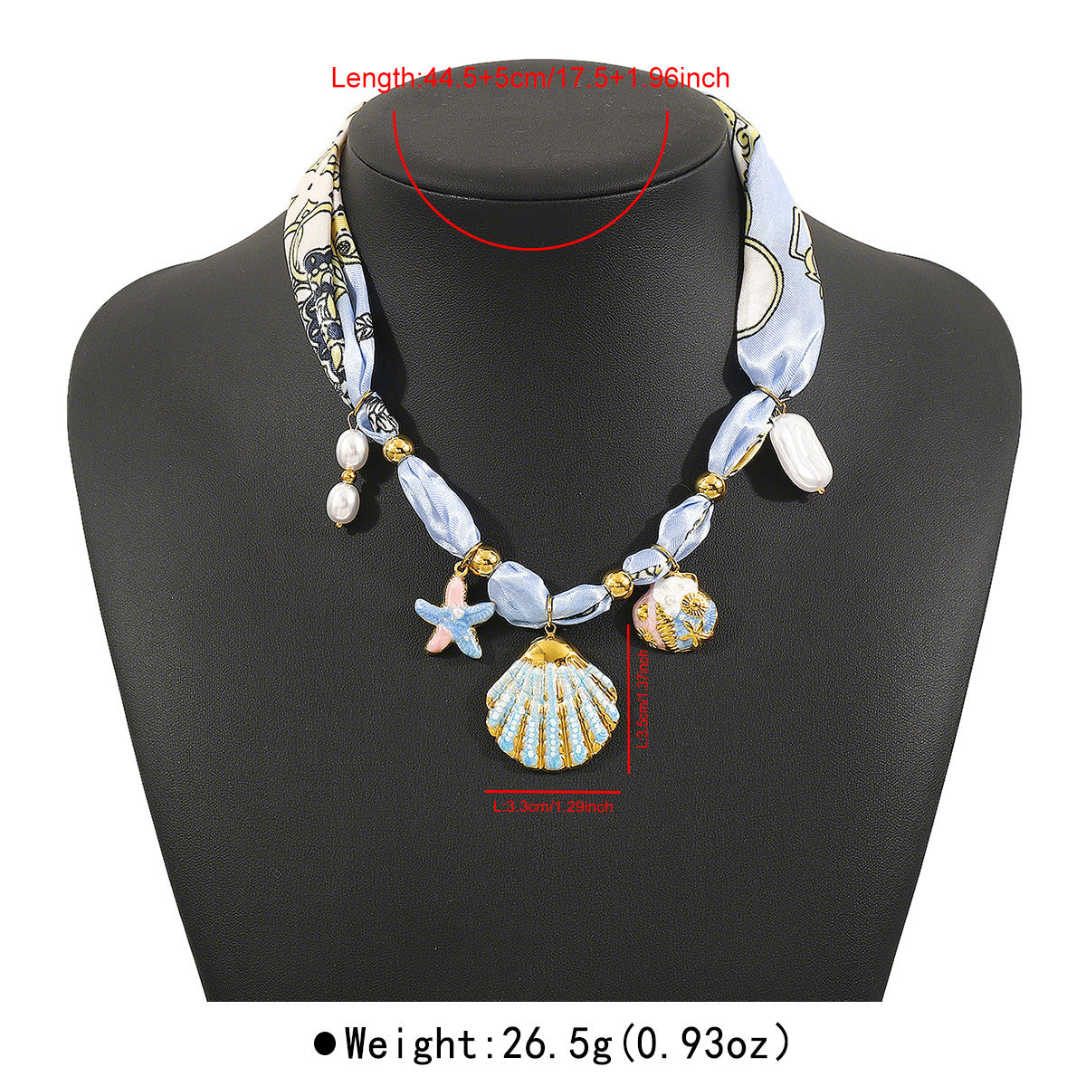 Flowers Shell Butterfly Ceramic Ribbon Niche Design Stainless Pendants