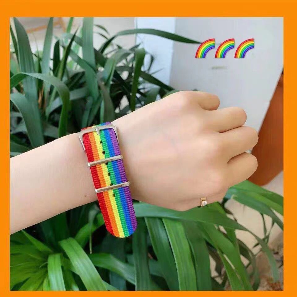 Rainbow Hand Strap Female Male Disco Jumping Cool Earth Elegant Bracelet